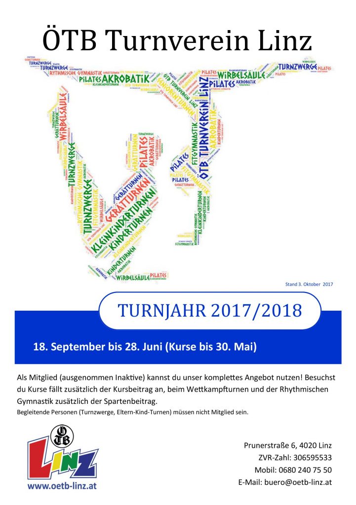 Turnen & Bewegung im Turnjahr 2017/2018