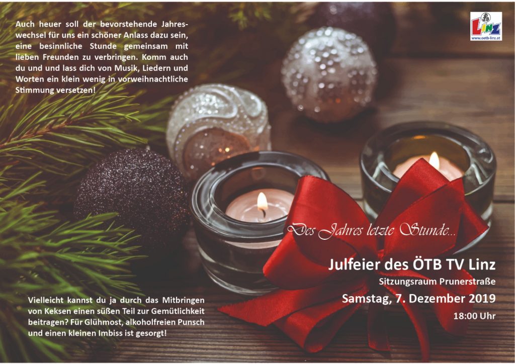 Julfeier – des Jahres letzte Stund…